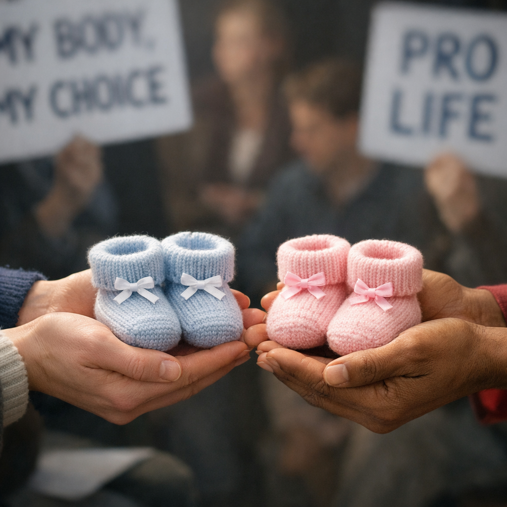 Symbolisk bild av babyskor som representerar önskan om föräldraskap och surrogatdebattens etiska dimensioner