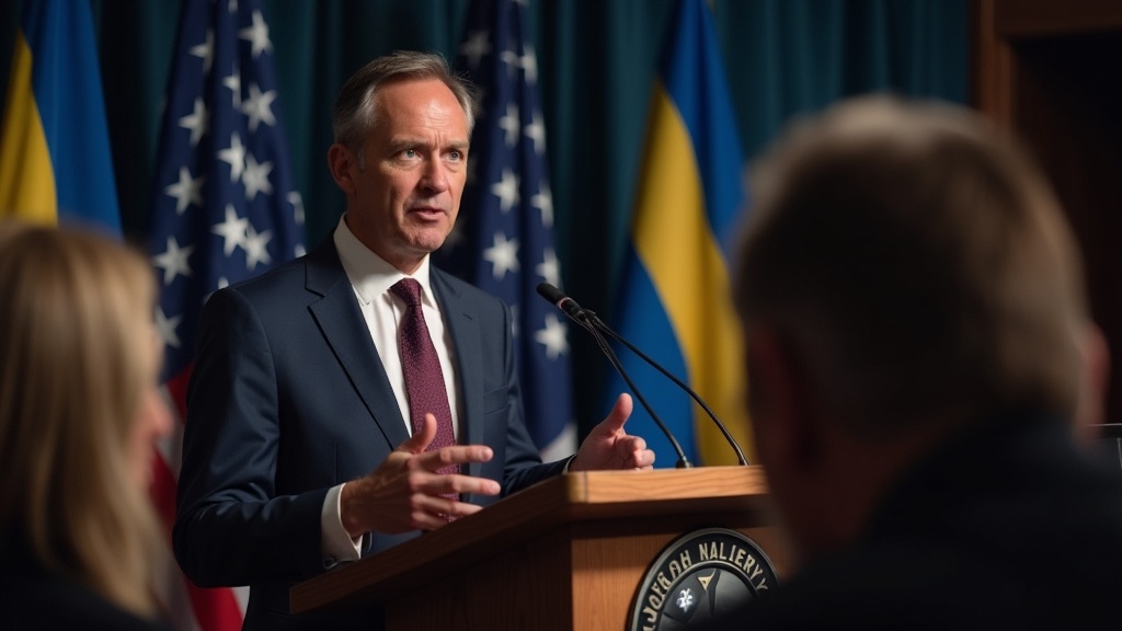 Lars Ohly vid partipodium, politisk ledare i allvarlig debatt