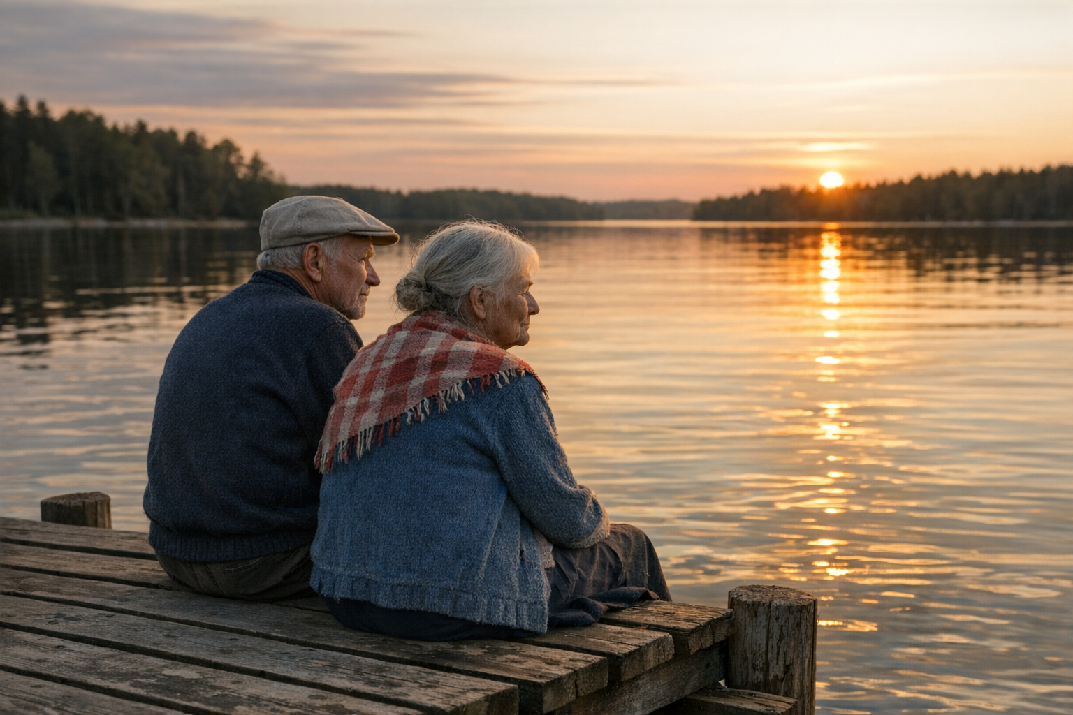 Äldre par vid havet — pensionsfrågan berör oss alla