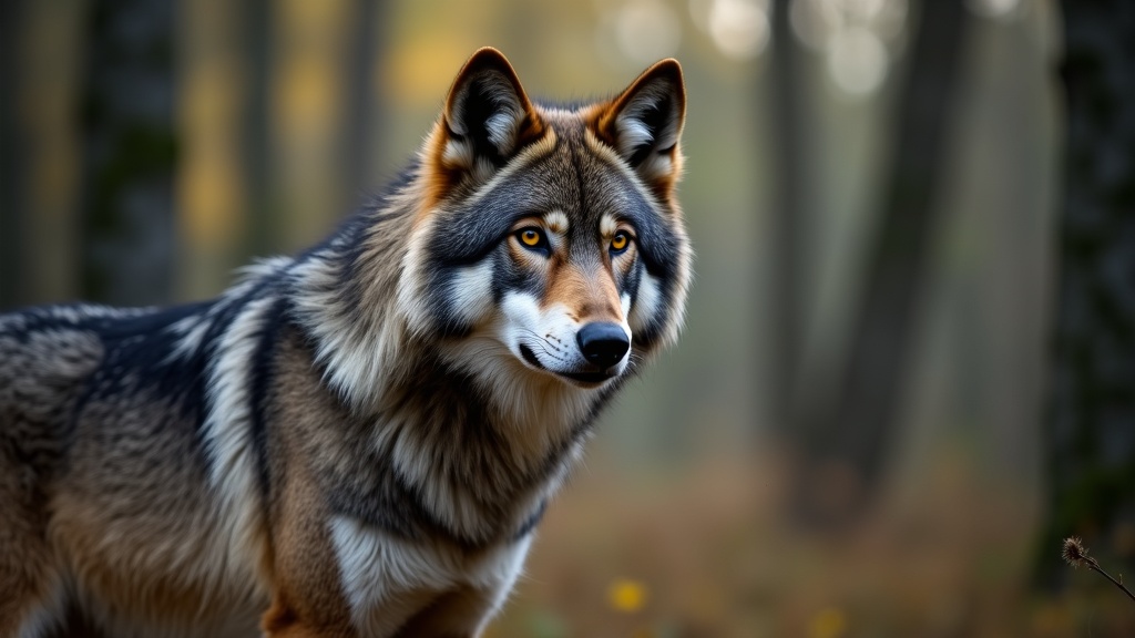 Varg i svensk skog, vildmark och naturskydd symbolfoto